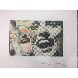 Salvador Dali Lithographie hors set 50x65 cm certifiée