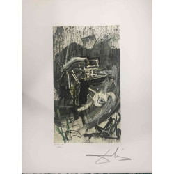 Litografía Salvador Dali off set 50x65 cm certificada