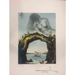Salvador Dali Litografia off set cm 50x65   certificata