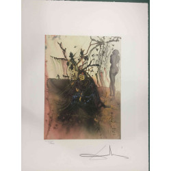 Salvador Dali Off set lithograph cm 50x65 certified