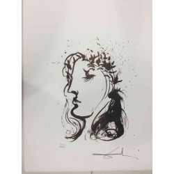 Salvador Dali Lithographie Offset 50x65 cm zertifiziert