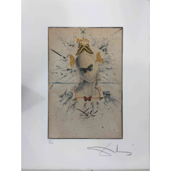 Salvador Dali Litografia off set cm 50x65   certificata