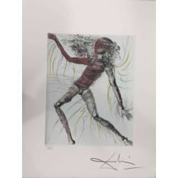 Salvador Dali Lithographie hors set 50x65 cm certifiée