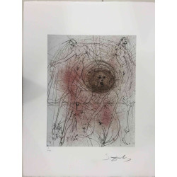 Litografía Salvador Dali off set 50x65 cm certificada