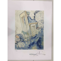 Salvador Dali Lithographie hors set 50x65 cm certifiée