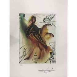 Litografía Salvador Dali off set 50x65 cm certificada