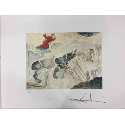 Salvador Dali Off set lithograph cm 50x65 certified