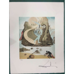 Litografía Salvador Dali off set 50x65 cm certificada