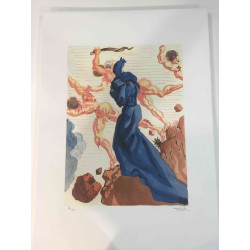 Salvador Dali Lithographie Offset 50x70 cm zertifiziert
