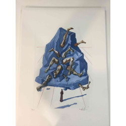 Salvador Dali Lithografie off set 50x70 cm gecertificeerd