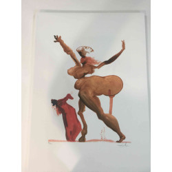 Salvador Dali Lithografie off set 50x70 cm gecertificeerd