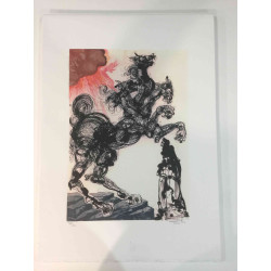 Salvador Dali Lithografie off set 50x70 cm gecertificeerd