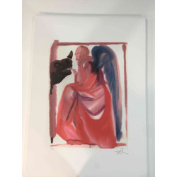 Salvador Dali Lithografie off set 50x70 cm gecertificeerd