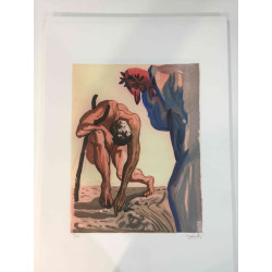 Salvador Dali Lithographie Offset 50x70 cm zertifiziert