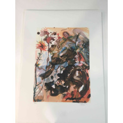 Salvador Dali Lithografie off set 50x70 cm gecertificeerd