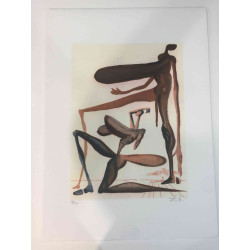 Salvador Dali Lithografie off set 50x70 cm gecertificeerd