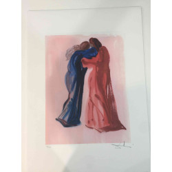 Salvador Dali Lithografie off set 50x70 cm gecertificeerd