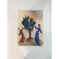 Salvador Dali Lithografie off set 50x70 cm gecertificeerd