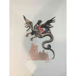 Salvador Dali Lithografie off set 50x70 cm gecertificeerd