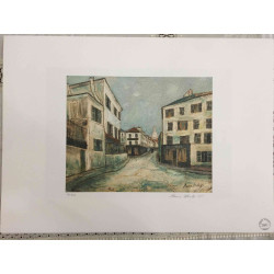 Maurice Utrillo Litografia off set cm 50x70  certificata