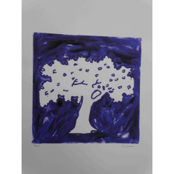 Mario Schifano Off set lithograph cm 50x70 certified