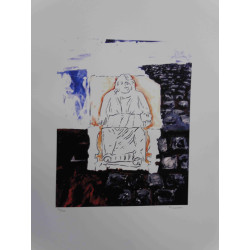 Mario Schifano Off set lithograph cm 50x70 certified
