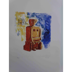 Mario Schifano Off set lithograph cm 50x70 certified