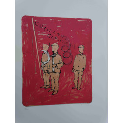 Mario Schifano Off set lithograph cm 50x70 certified