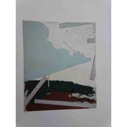 Mario Schifano Off set lithograph cm 50x70 certified