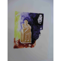 Mario Schifano Lithografie off set 50x70 cm gecertificeerd