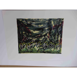 Mario Schifano Off set lithograph cm 50x70 certified