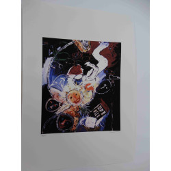 Mario Schifano Off set lithograph cm 50x70 certified
