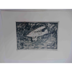 Mario Schifano Lithografie off set 50x70 cm gecertificeerd
