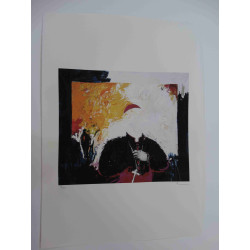 Mario Schifano Lithografie off set 50x70 cm gecertificeerd