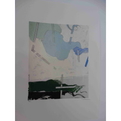 Mario Schifano Off set lithograph cm 50x70 certified