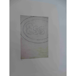 Mario Schifano Off set lithograph cm 50x70 certified