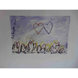 Mario Schifano Off set lithograph cm 50x70 certified
