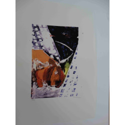 Mario Schifano Off set lithograph cm 50x70 certified