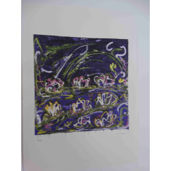 Mario Schifano Off set lithograph cm 50x70 certified