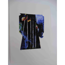 Mario Schifano Off set lithograph cm 50x70 certified