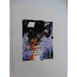Mario Schifano Off set lithograph cm 50x70 certified