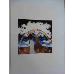 Mario Schifano Off set lithograph cm 50x70 certified