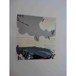 Mario Schifano Off set lithograph cm 50x70 certified