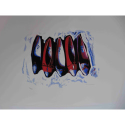Mario Schifano Off set lithograph cm 50x70 certified