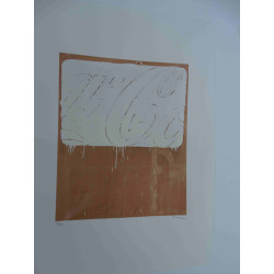 Mario Schifano Lithografie off set 50x70 cm gecertificeerd