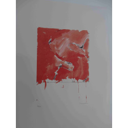 Mario Schifano Off set lithograph cm 50x70 certified