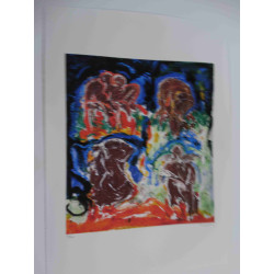 Mario Schifano Lithografie off set 50x70 cm gecertificeerd