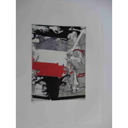 Mario Schifano Lithografie off set 50x70 cm gecertificeerd
