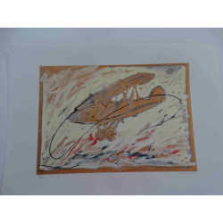 Mario Schifano Lithografie off set 50x70 cm gecertificeerd