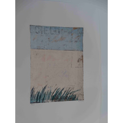 Mario Schifano Lithografie off set 50x70 cm gecertificeerd